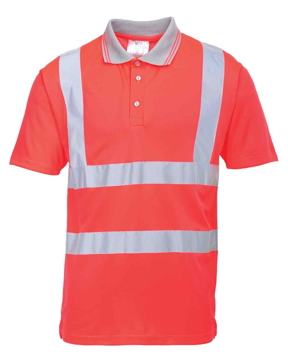 portwest, work, hi, vis, polo, shirt, high, viz, visibility, workwear