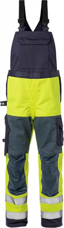 Fristads Kansas Flame high vis bib'n'brace cl 2 1585 FLAM