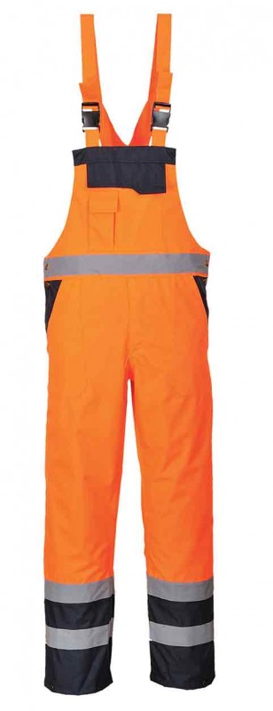 Portwest S489 Contrast Bib & Brace - Lined