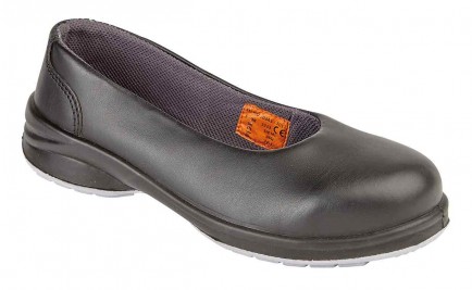 Himalayan 2213BK Ladies S1P Black Star Court Shoe