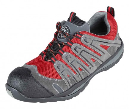 Securityline 4206GR Halcon Red/Grey Metal Free Safety Trainer