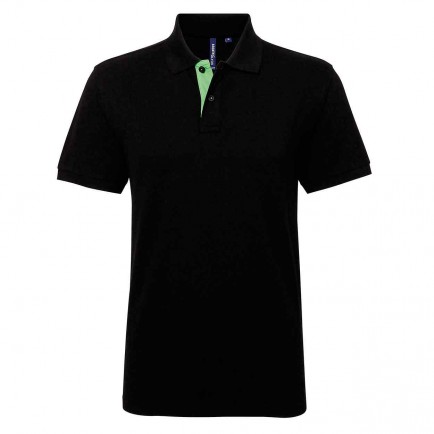 Asquith & Fox AQ012 Men's classic fit contrast polo