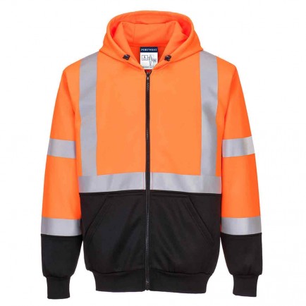 Portwest B315 Hi-Vis Two-Tone Zipped Hoodie