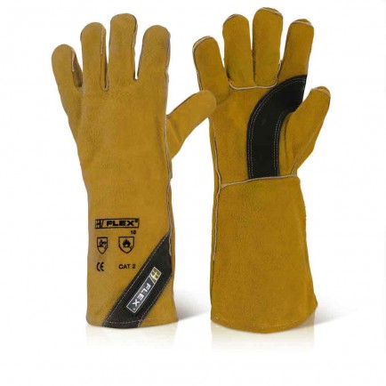 B-Flex BFPGW Premium Golden Welders Gauntlet