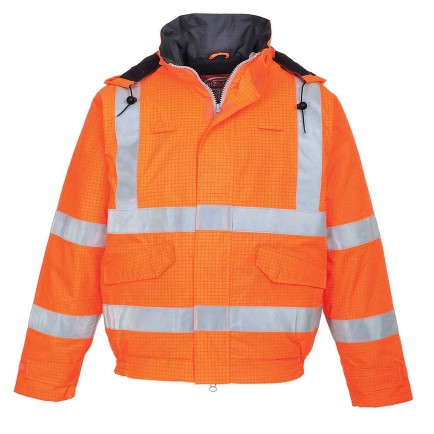 Portwest S773 Bizflame Rain Hi-Vis Antistatic FR Bomber Jacket