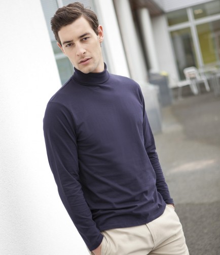 mens long sleeve roll neck top
