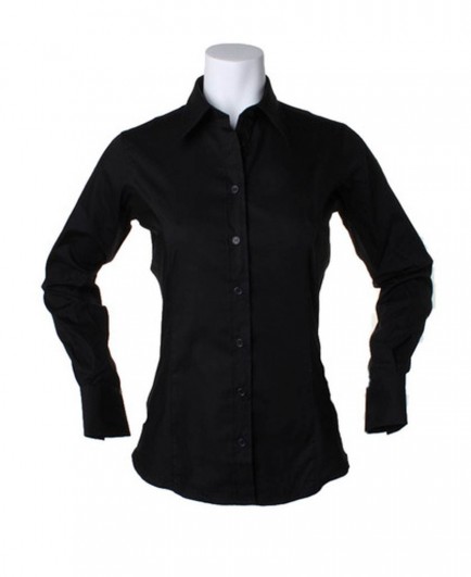 Kustom Kit Ladies Long Sleeve Corporate Oxford Shirt