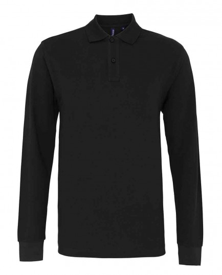 Asquith & Fox AQ030 Men's classic fit long sleeved polo