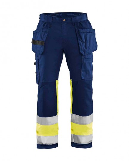 Blaklader 1558 High Vis Trousers With Stretch
