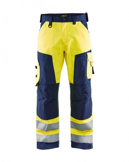 Blaklader 1566 High Vis Trousers Without Nail Pockets