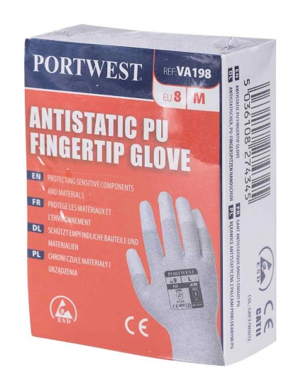 Portwest VA198 Vending Antistatic PU Fingertip Glove