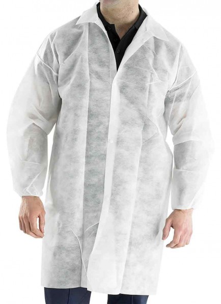 Click PDVC Polypropylene Disposable Visitors Coat