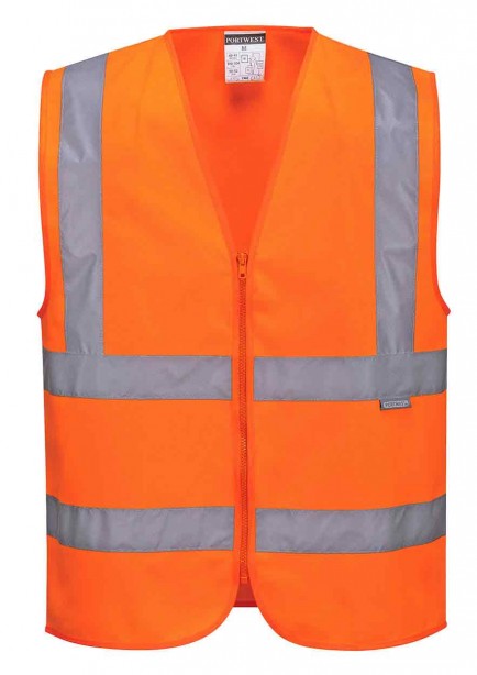 Portwest C375 Hi-Vis Zipped Vest