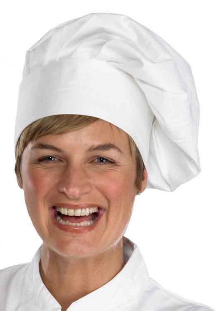Click Workwear CCCTHW Chefs Tall Hat W One Size Velcro