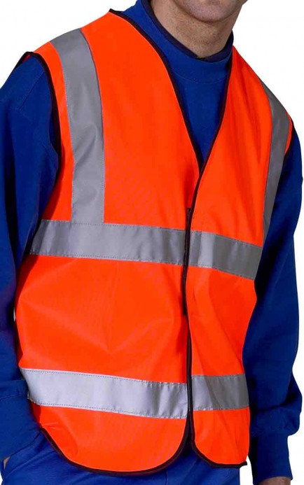 B-Seen BWC En Iso 20471 Vest Orange (Bulk Pack) Box 100