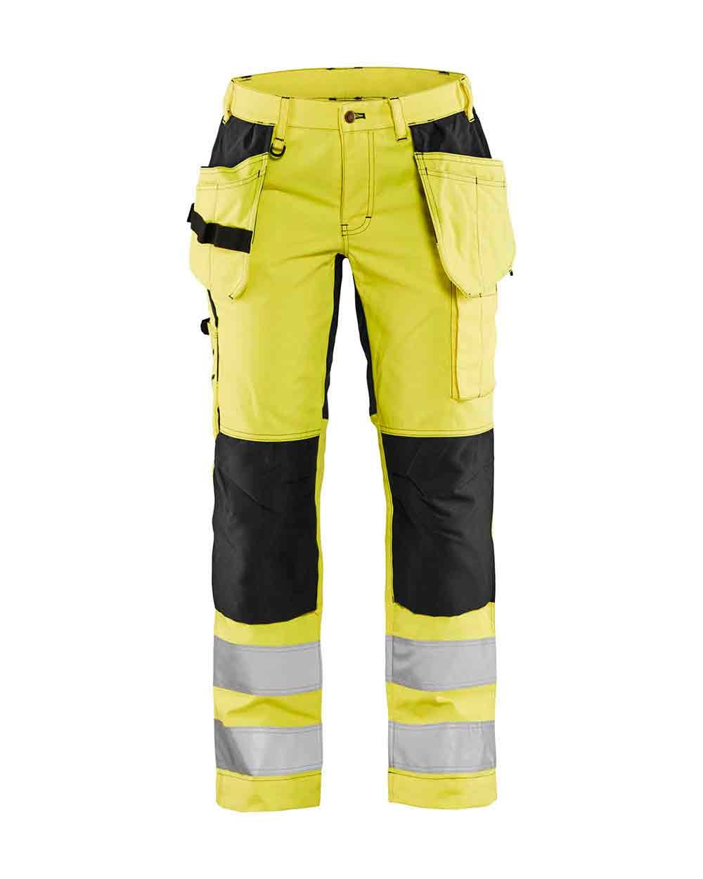 Blaklader 7163 Ladies High Vis Trousers With Stretch  Work Trousers   Workwear  Best Workwear