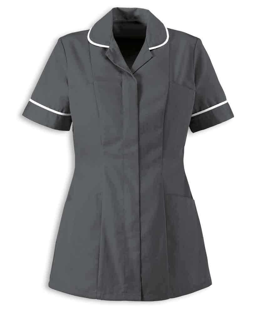 Alexandra Nurses Nurse Tunic Healthcare NHS Carer White Grey Made in Scotland K1 