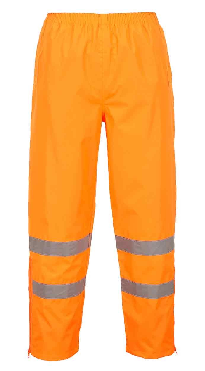 Portwest S487 Hi-Vis Breathable Trousers (Class 3) - Waterproof Work  Overtrousers - Working Waterproofs - Workwear - Best Workwear