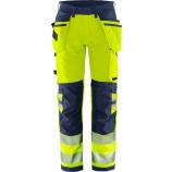 Fristads High vis Green craftsman stretch trousers class 2 2644 GSTP