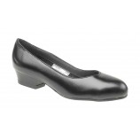 Footsure Black Court Shoe