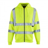 Supertouch HVZH1 Hi Vis Zipped Hoodie