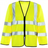 Supertouch 32641-7 Hi Vis Long Sleeved Vest - Zip