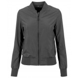 Build Your Brand BY044 Women's nylon bomber jacket