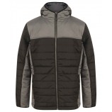 Finden & Hales LV660 Hooded contrast padded jacket