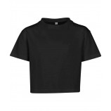 Build Your Brand BY114 Girls cropped Jersey tee