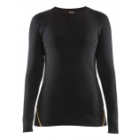 Blåkläder 72131075 Women's flame resistant thermal underwear top, 68% merino wool