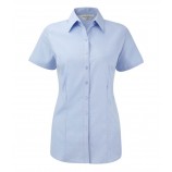 Russell Collection 963F Ladies Short Sleeve Herringbone Shirt