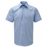 Russell Collection 963M Short Sleeve Herringbone Shirt