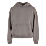 Build Your Brand BY194 Women's acid washed oversized hoodie