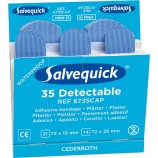 Click Medical CM0544 Blue Detectable Plasters Refill 6X35 Plasters