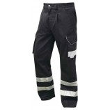 Leo Workwear Ilfracombe Cargo Style Reflective Poly/Cotton Trouser