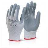 Click 2000 Nitrile Foam Polyester Glove Pack of 10
