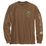 Carhartt 105485 Camo Logo Graphic L/S T-Shirt