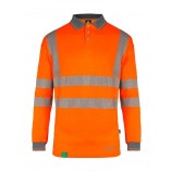 Envirowear EWCPKLS Recyclable Hi-Vis Long Sleeve Polo Shirt