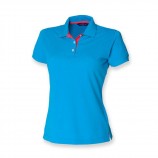 Henbury H421 Ladies Contrast 65/35 Polo Shirt