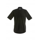 Kustom Kit Short Sleeve Mandarin Collar Shirt