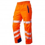 Leo Workwear Lundy Iso 20471 Cl 2 High Performance Waterproof Overtrouser