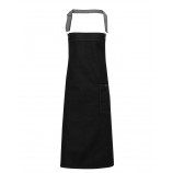 Premier PR134 District waxed-look denim bib apron