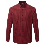 Premier PR252 Maxton check long sleeve shirt