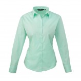 Premier Ladies Long Sleeve Poplin Blouse