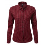 Premier PR352 Women's Maxton check long sleeve shirt