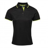 Premier PR619 Women's contrast Coolchecker polo