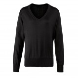 Premier Ladies Knit. V Nk Sweater