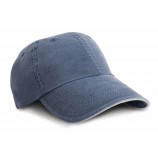 Result RC54X Washed Fine Line Cotton Cap With Sandwich Peak