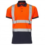 Supertouch H133Hi-Vis 2 Tone Orange Polo Shirt