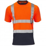 Supertouch H137Hi-Vis 2 Tone Orange T-Shirt